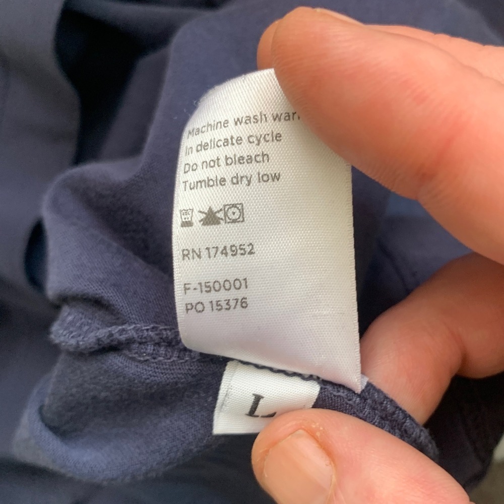 Flint and Tinder Polo Shirt Mens Large Navy Blue Supima Cotton Made USA - Picture 7 of 11